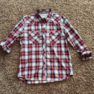 American Eagle Outfitters Red and blue Checkered Shirt